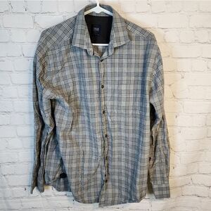 Men's True Measure longsleeve button-down shirt, size Medium